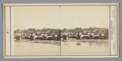 View of the Ponte alle Grazie in Florence