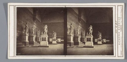 Sculptures in the Loggia dei Lanzi in Florence