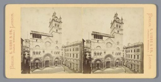 Exterior of the Cathedral of San Lorenzo in Genoa