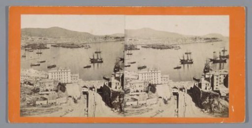 View of the harbour of Genoa