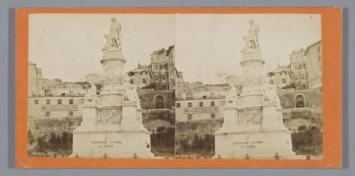Monument of Christopher Columbus at Genoa