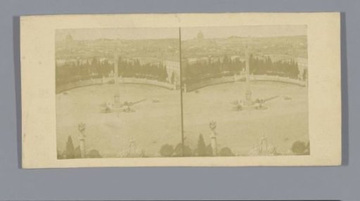 View of the Piazza del Popolo in Rome