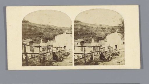 View of buildings (presumably) near Rome