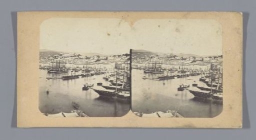 View of the harbour of Trieste, seen from the Lanterna