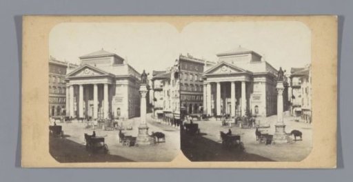 View of the Piazza della Borsa at Trieste