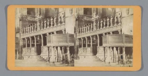 Organ and pulpit in the Basilica of San Marco in Venice