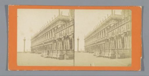 Exterior of the Biblioteca Marciana and the Loggetta del Sansovino on St Mark's Square in Venice