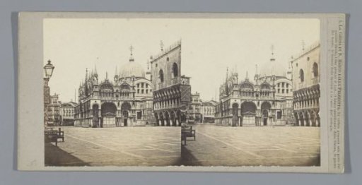 View of the side facade of the Basilica of San Marco in Venice