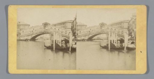 View of the Rialto Bridge in Venice