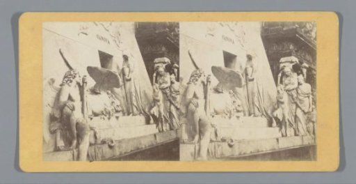 Sculptures on the tomb monument of Canova in the Basilica of Santa Maria Gloriosa dei Frari in Venice