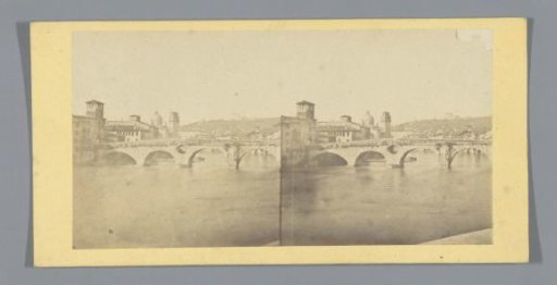View of the Ponte Pietra in Verona