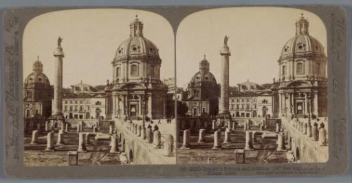Forum of Trajan in Rome, with the Santa Maria di Loreto in the background