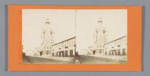 View of a church, possibly of the Novodevichy Convent, Moscow