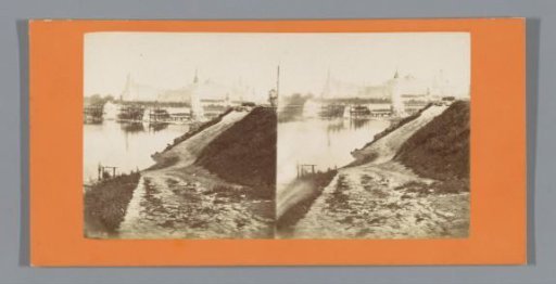 View of the Kremlin, Moscow, seen from the bank of a river