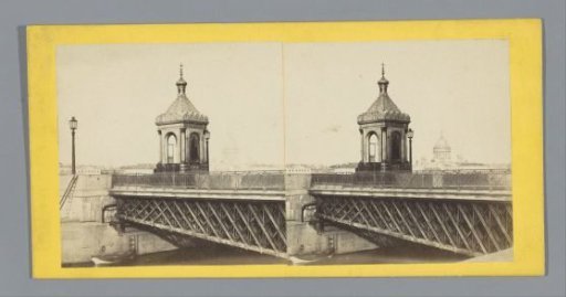 View of the Nicholas Chapel on the Nicholas Bridge in Saint Petersburg