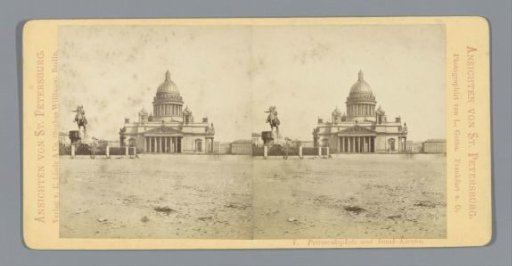 View of St. Isaac's Square and St. Isaac's Cathedral in Saint Petersburg