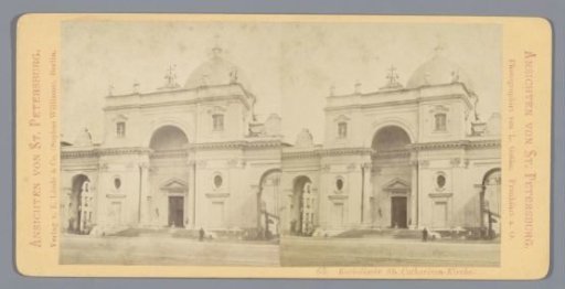 View of the Catholic St. Catherine's Church in St. Petersburg