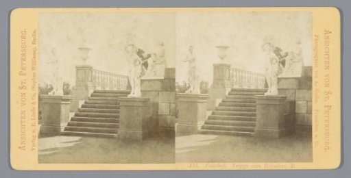 Staircase of Villa Belvedere in Peterhof