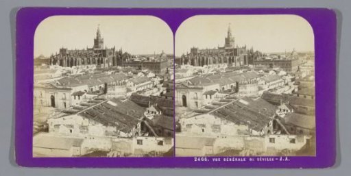 View of Seville with the Cathedral of Seville in the distance