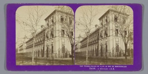 View of the Palacio de San Telmo in Seville