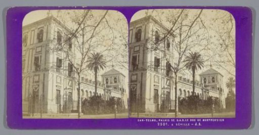 View of the Palacio de San Telmo in Seville
