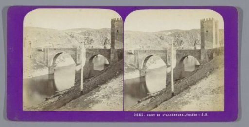 View of the Puente de Alcántara in Toledo