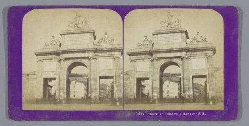 View of the Toledo Gate in Madrid
