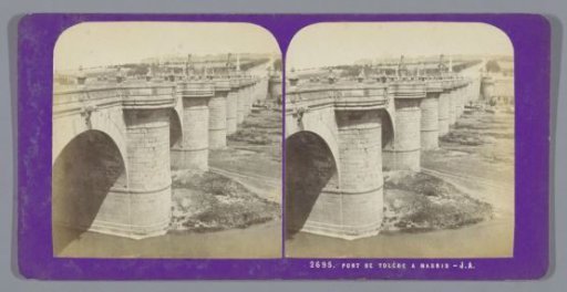View of the Bridge of Toledo in Madrid