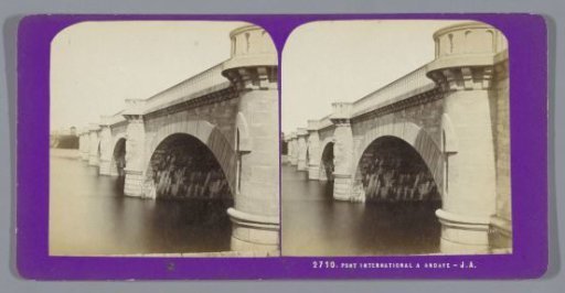 View of a bridge in Hendaye