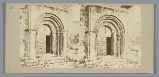 Portal of the church of Sant Feliu at Canovelles