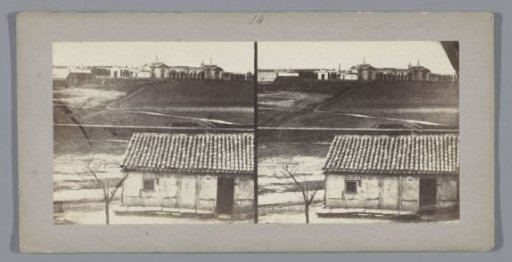 View of (presumably) a cemetery at Madrid