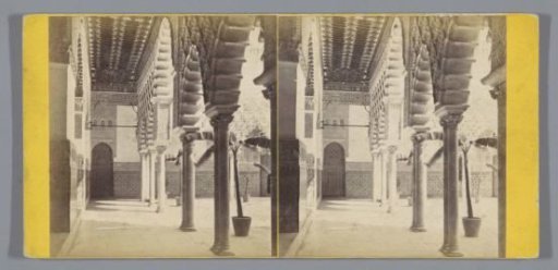 Row of columns in the Royal Palace of Seville
