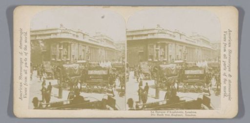 View of the Bank of England in London