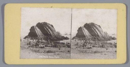 View of Goscar Rock near Tenby