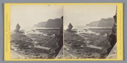 View of the coast at Dawlish, seen from the breakwater