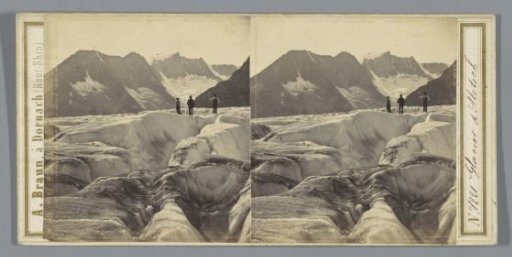 Aletsch Glacier in the Bernese Alps, Switzerland