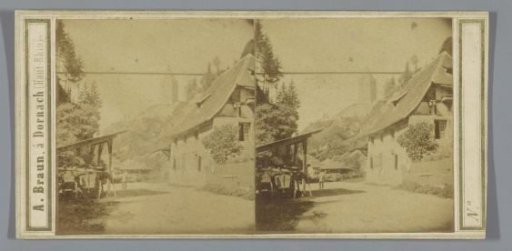 Street in Fribourg near the Gottéron river