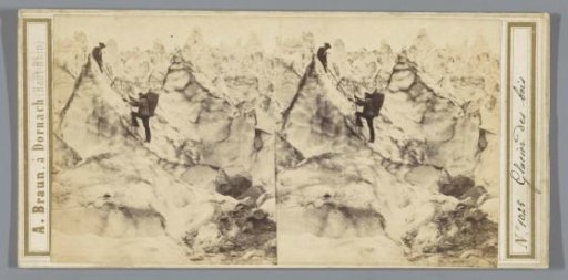 Mountaineers on the Mer de Glace, Switzerland