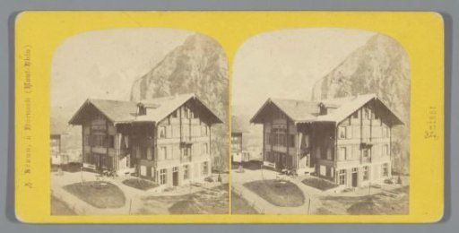 Hotel near the Silberhorn in the Bernese Alps, Switzerland