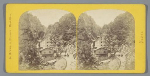 View of a bathhouse in Bad Ragaz, Switzerland
