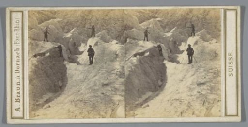 Mountaineers on the Rosenlauigletscher, Switzerland