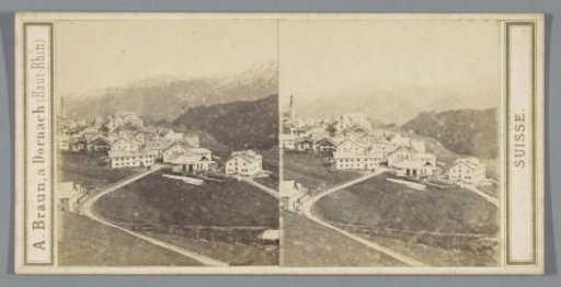 View of St. Moritz in Oberengadin, Graubünden, Switzerland