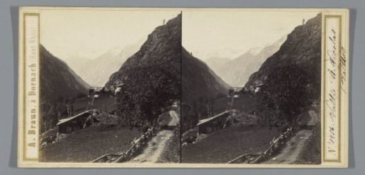 Mountain valley near St. Niklaus in Valais, Switzerland