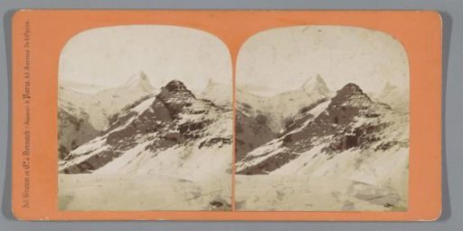 View of the Schreckhorn, the Simelihorn and the Finsteraarhorn, Switzerland. View from the Faulhorn