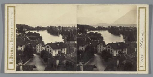 View of Thun on Lake Thun, Switzerland