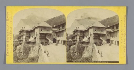 View of Saint-Michel-de-Maurienne, with the Mont Cenis in the background