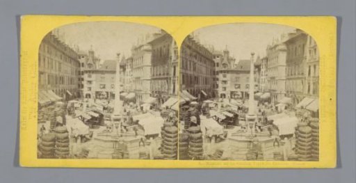 Market on the Place du Molard in Geneva