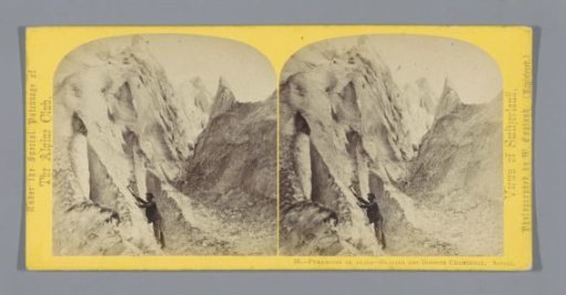 View of the Bossons Glacier near Chamonix
