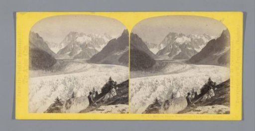 View of the Mer-de-Glace near Chamonix