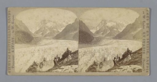 View of the Mer-de-Glace near Chamonix